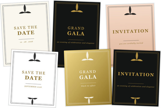 Grand Gala Invitation Card Design Template