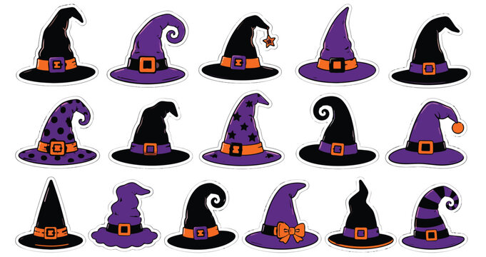 Halloween Witch Hats Collection