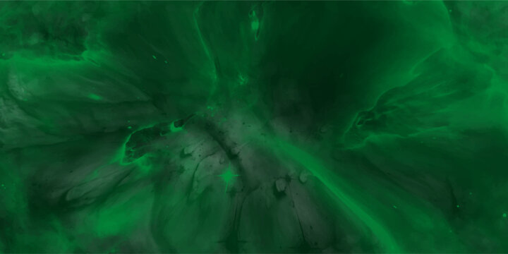 Organic dark green abstract nebula background featuring emerald jade cosmic smoke cloud textures perfect for creative layouts