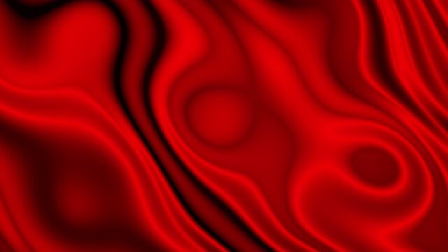 Intense Scarlet Red And Charcoal Black Flowing Liquid Heat Pulse For Dynamic Transitions