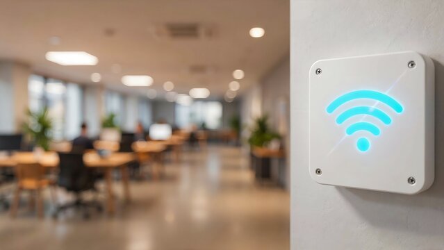 Wireless internet access point in modern office environment