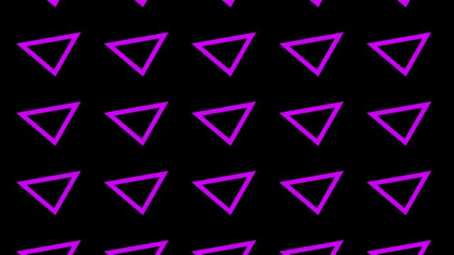 Seamless Vector Pattern of Purple and Pink Geometric Triangles with Neon Violet Texture