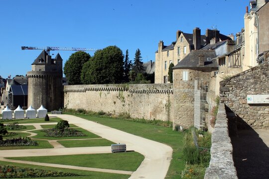 Remparts de Vannes, Bretagne.