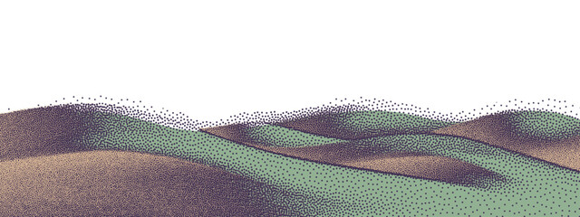 Obraz premium Aerial vineyard and rice plantation pattern.