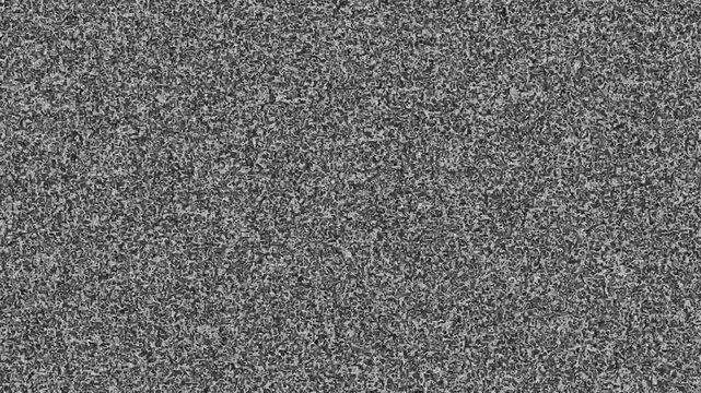 Static TV noise. Seamless loop abstract background 4k 