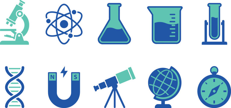 2 colour vector icon set business and data visualization symbols