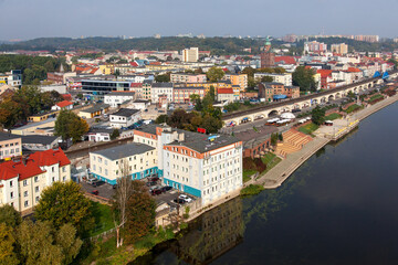 Obraz premium Gorzow Wielkopolski aerial view