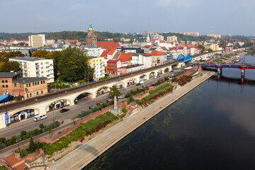 Fototapeta premium Gorzow Wielkopolski aerial view