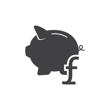 Piggy bank icon. Piggy bank savings icon. Vector illustration.