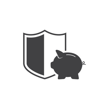 Piggy bank icon. Piggy bank savings icon. Vector illustration.