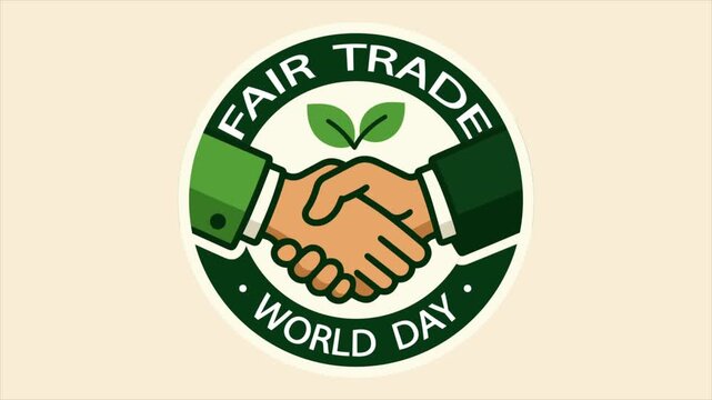 fair trade world day handshake logo