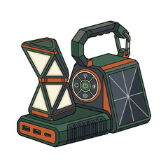 Fototapeta premium Star Wars Inspired Green Lantern Flashlight.