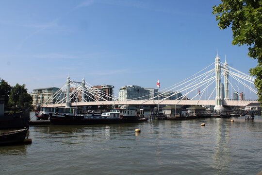 Albert Bridge, Chelsea, London.