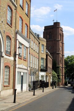 Old Church Street and Chelsea Old Church, Chelsea, London.