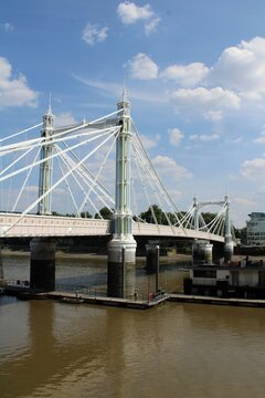 Albert Bridge, Chelsea, London.