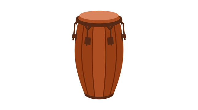 Conga drum isolated on white background