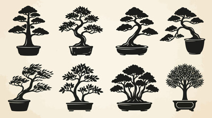 Decorative miniature trees collection © Cracker