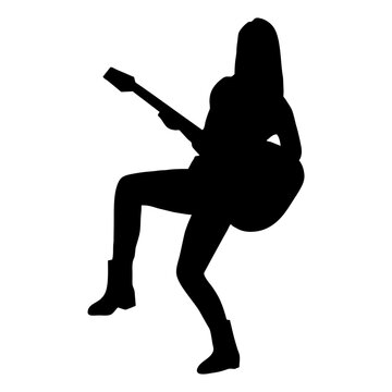 Tocando la guitarra el&eacute;ctrica
