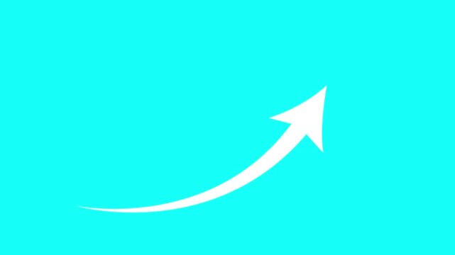 white curve arrow icon on transparent background. flat style. arrow icon for your web site design, logo, app, UNI. arrow indicated the direction symbol. curved arrow sign. 4k ..