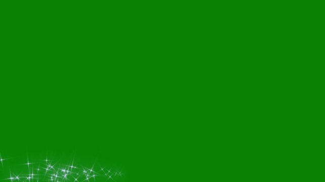 Glitter sparkles twinkle stars line and twinkle sparkle stars animation cartoon doodle sparkles, star sparkle vector doodles glowing light effect seamless 4k green screen loop