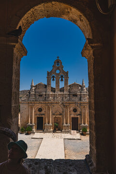 Arkadi Monastery seen from the main entrance