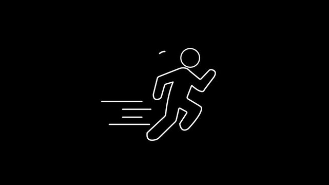 white icon simple animations pack representing employee perks and bonuses, HID video with transparent background, seamless loop 4K video.