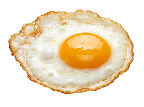 Perfectly Cooked Sunny Side Up Fried Egg with Crispy Edges