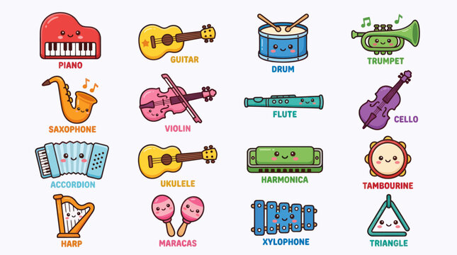 Collection of musical instruments