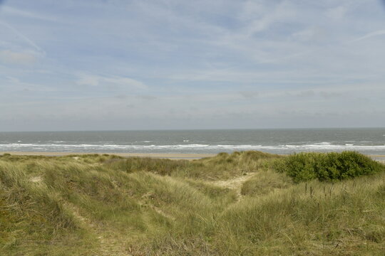 La mer du Nord depuis les dunes au Coq-sur-Mer (De Haan Aan Zee)