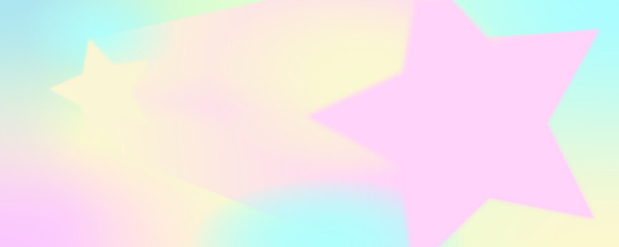 Aesthetic Y2K style gradient starburst texture, pastel pink and dream blue blurry background