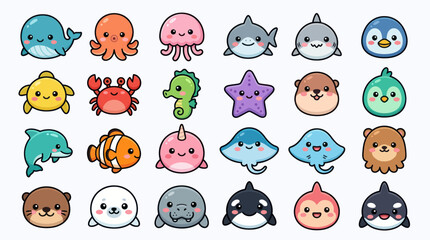 Cute ocean animal collection © Verilux
