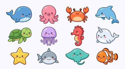 Cute ocean animal collection © Verilux
