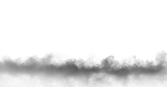 dark fog or smoke effect isolated on transparent white background. Steam explosion special effect. Effective texture of steam, fog, smoke png. Design elements