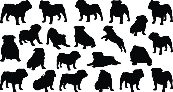 Dog Silhouette Bundle | Premium Black Dog Breed Silhouettes Vector Clipart for Cricut, Laser Cutting & Commercial Use