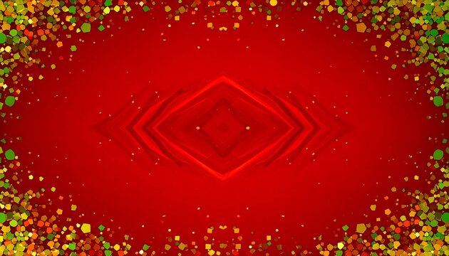 Abstract red background with glowing diamond pattern.