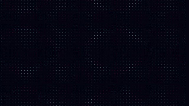 Sci-Fi Cyber Matrix HUD Data Grid Network Loop, 3D Abstract Digital Technology Matrix Stream Background, Holographic Quantum Computing Data Visualization Loop
