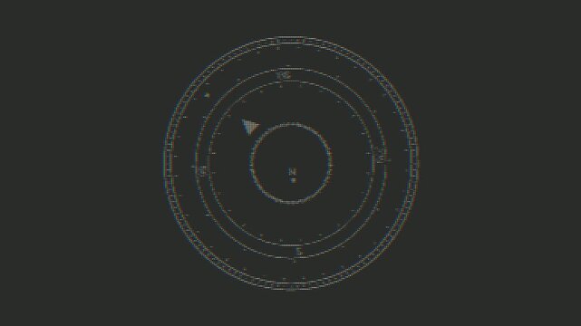 Navigator with compass animation loop.
