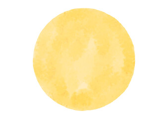 シンプルな満月のイラスト　水彩風 © ほいっぷ
