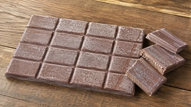 チョコレートのブルーム現象 白く粉を吹いた板チョコ