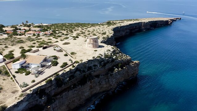 Punta Prima is a rocky cape on the southeastern coast of Formentera, surrounded by transparent waters and natural landscapes that showcase the island&rsquo;s peaceful Mediterranean character.