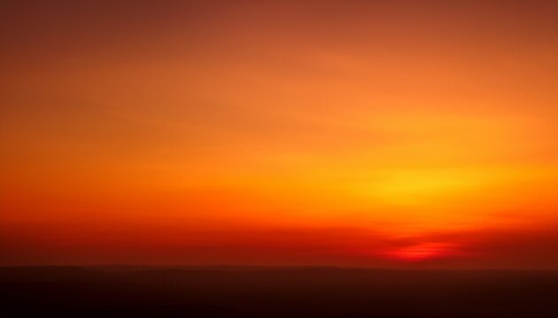 Sunset Colored Background With A Soft Blurred Mesh Gradient In Warm Shades Of Orange Red And Yellow