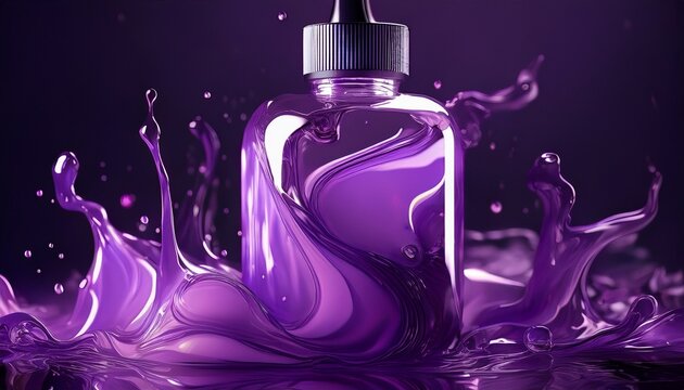 Purple Rain Abstarct Liquid