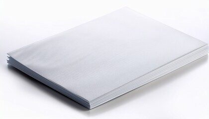 Fototapeta premium White Paper Cover Isolated On White Background