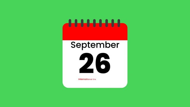 Animated Calendar Highlights International Day for Total Elimination of Nuclear Weapons on September 26