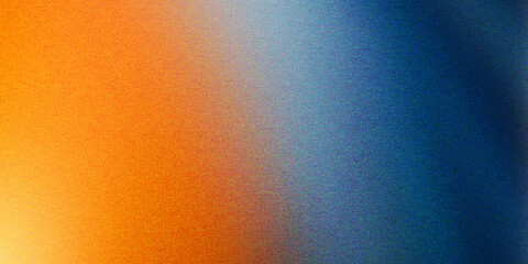 Fototapeta premium Abstract gradient background with orange and blue colors and subtle grainy texture, gradient