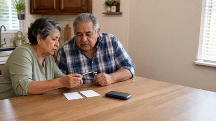 Obraz premium Longevity Economy Couple Plans Home Maintenance
