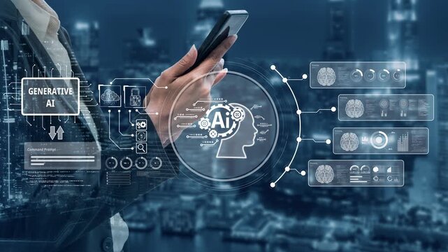AI Assistant Brain Processor with LLM Technology, Big Data, Machine Learning, Generative AI for Business Support, Future Agentic AI Technology and Artificial Intelligence Prompt Engineering. Muxer