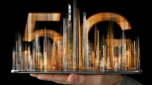 Double exposure photography of business and technology 5G wireless, mind, brain, technology, intelligence, head, human, science, digital