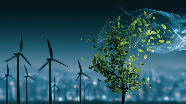 Environmental conservation technology and approaching global sustainable ESG by clean energy and power from renewable natural resources