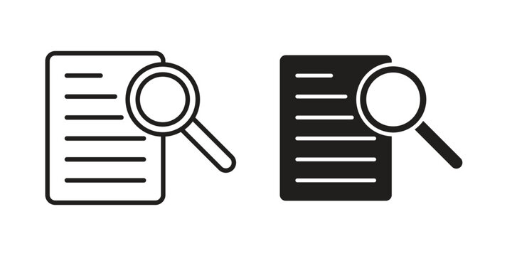 Defining icon thin line pictograms group